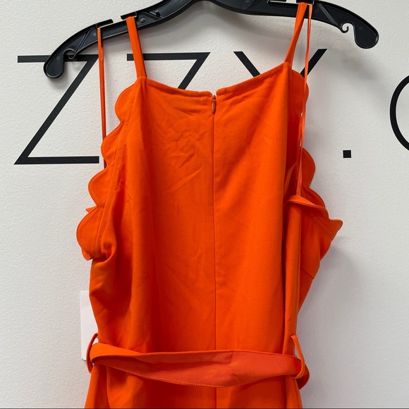 Victoria Beckham Target Scalloped Orange Romper - Picture 9 of 9